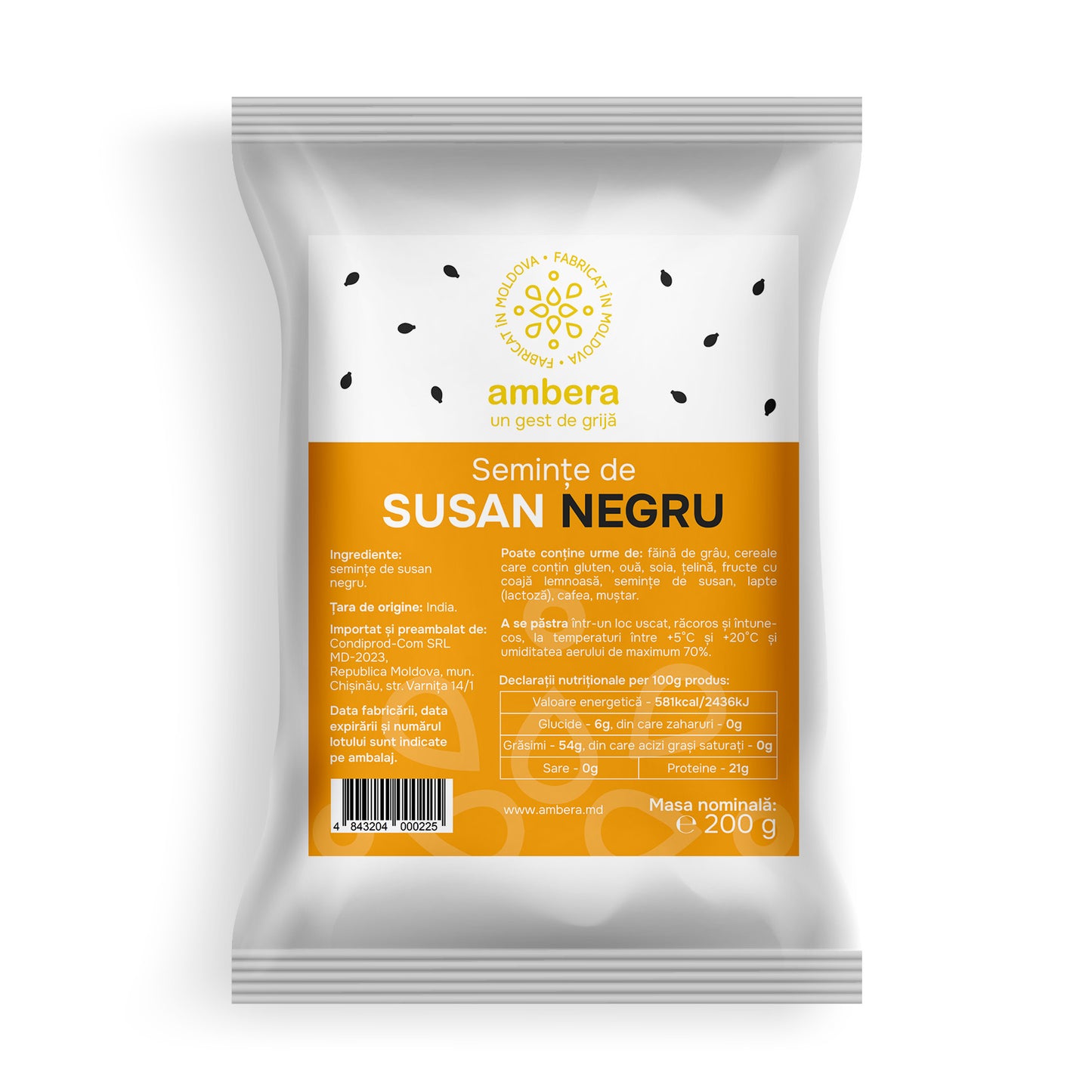 Semințe de susan negru (Sesamum indicum)