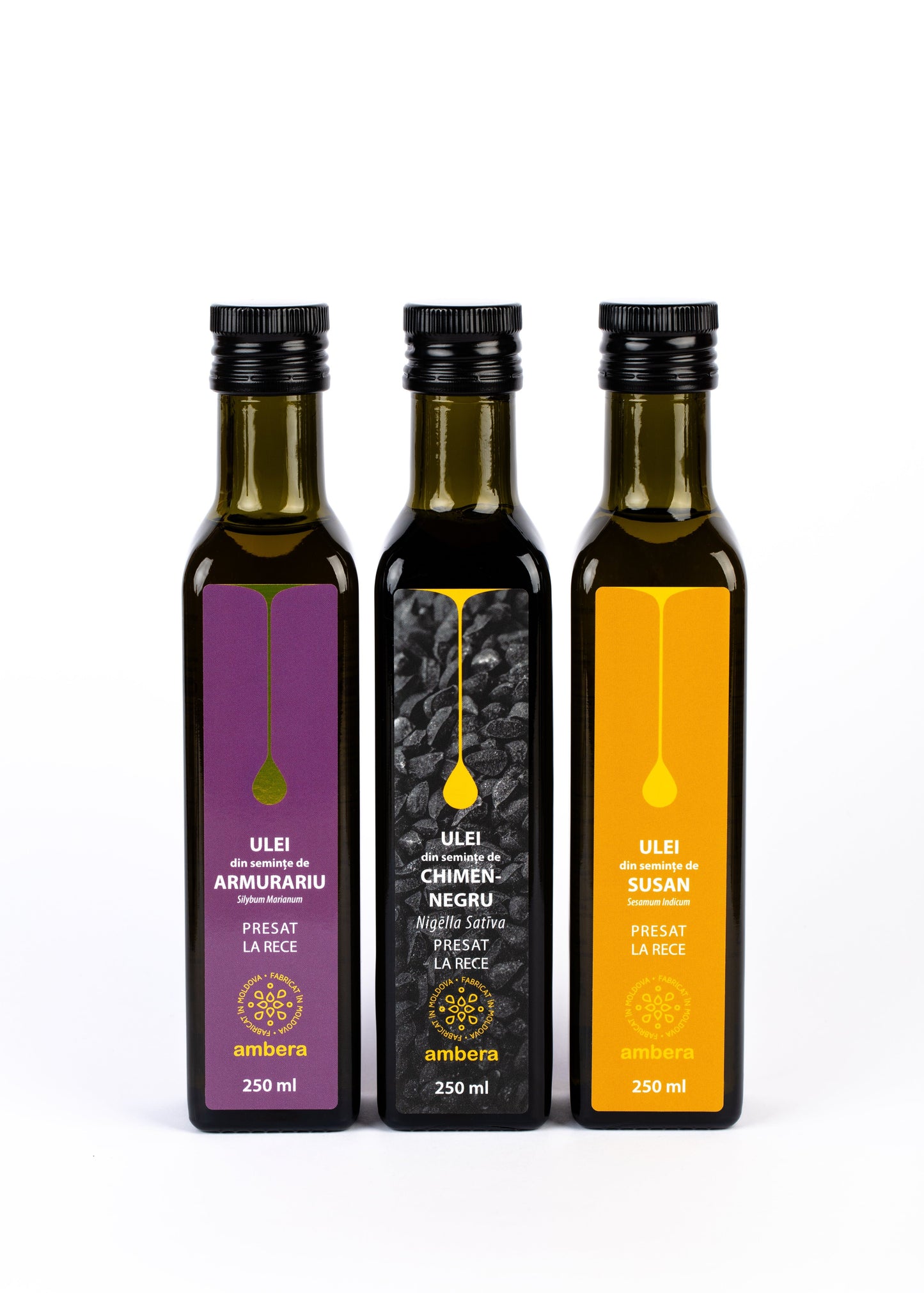 Set cadou uleiuri presate la rece pentru bunici Ambera Moldova, pachet premium sănătate naturală