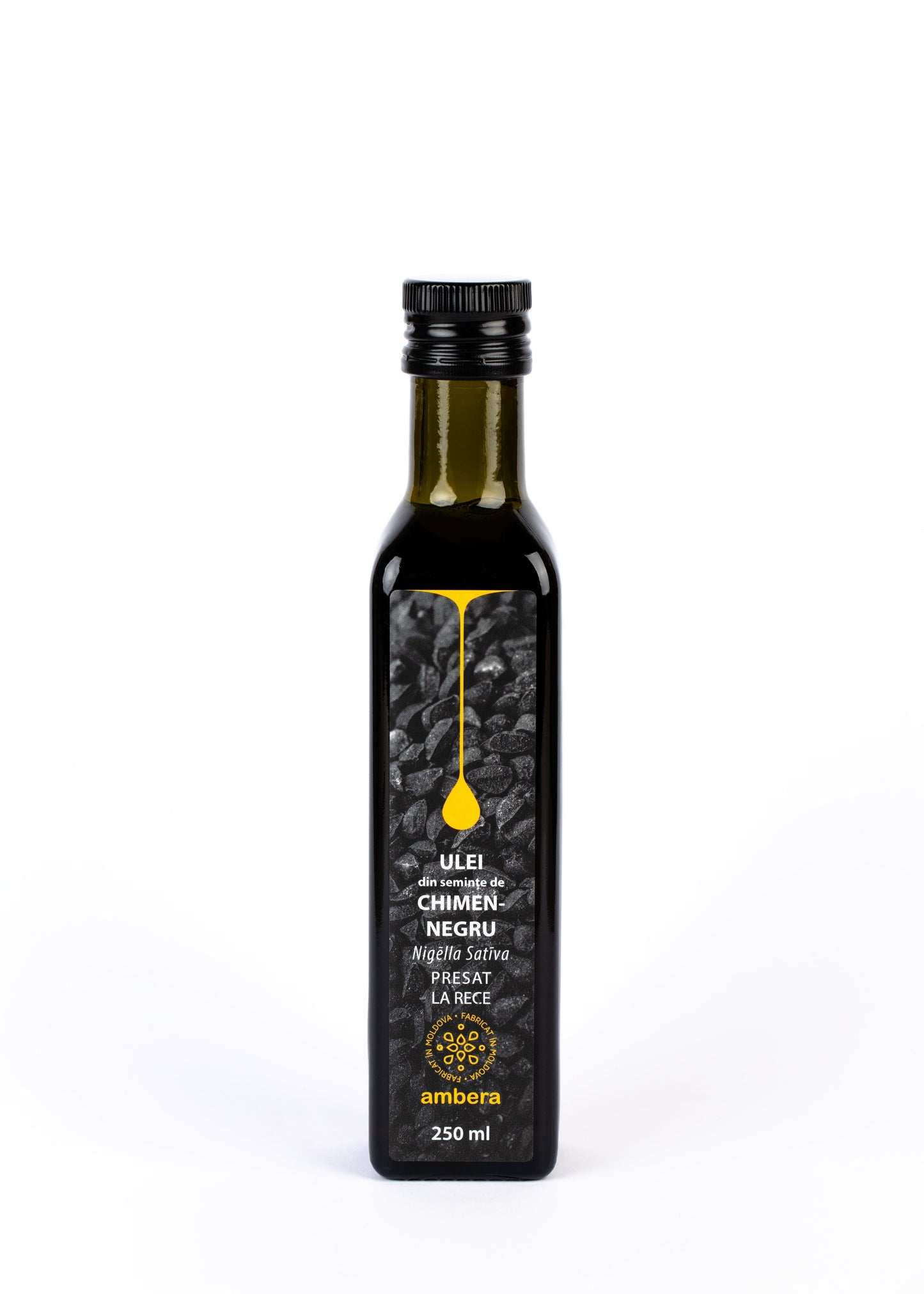 Ulei din semințe de chimen negru Ambera Moldova, presat la rece, sticlă 250ml imunitate puternică