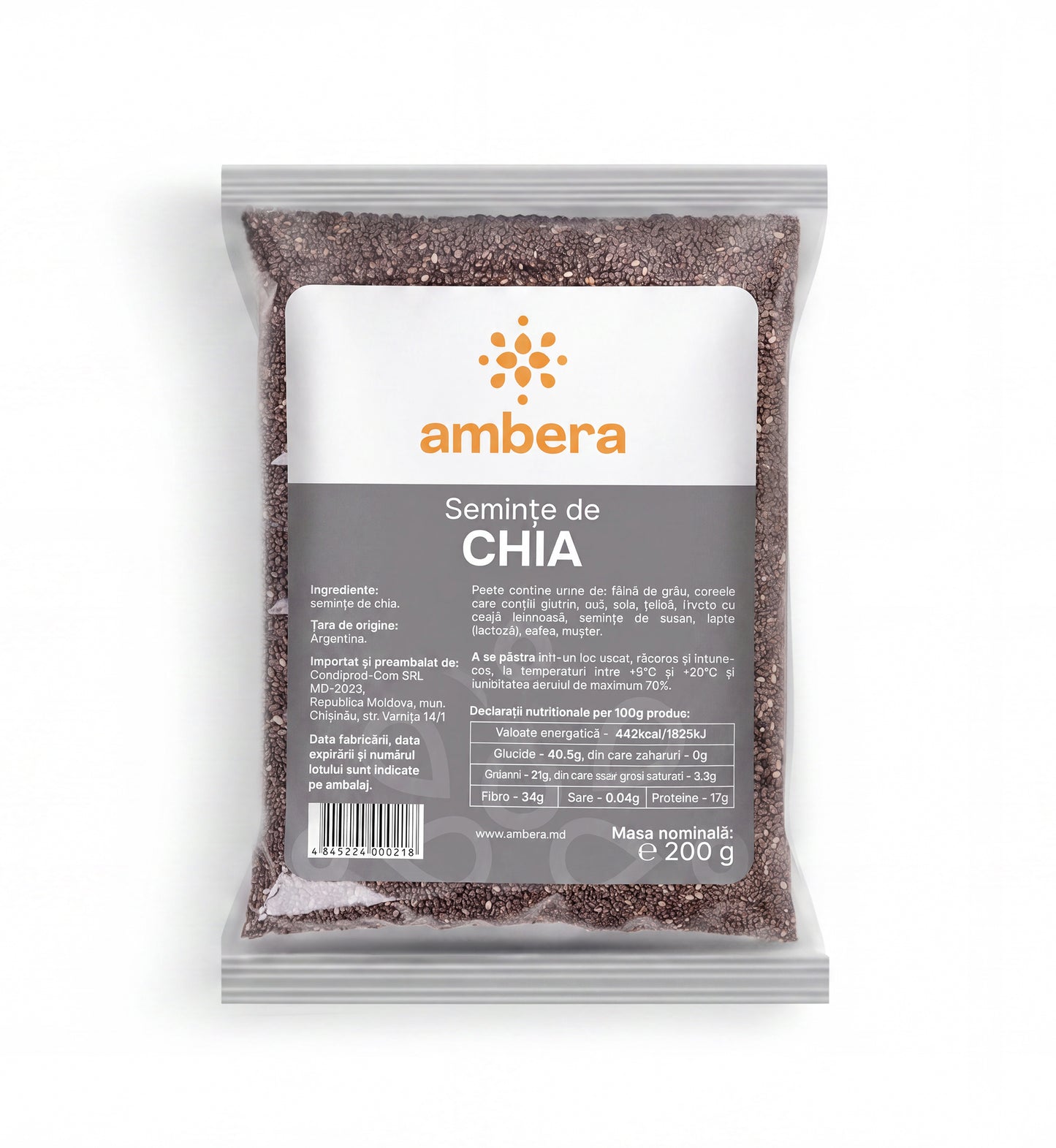 Semințe de chia (Salvia hispanica L.)