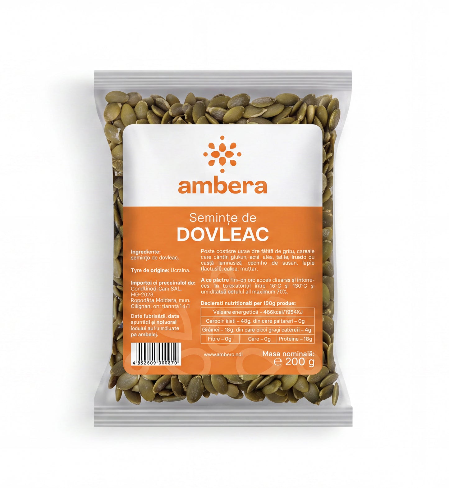 Semințe de dovleac (Cucurbita pepo)