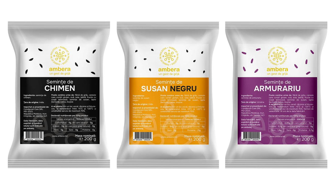 Acum la Ambera: semințe atent alese pentru consum zilnic