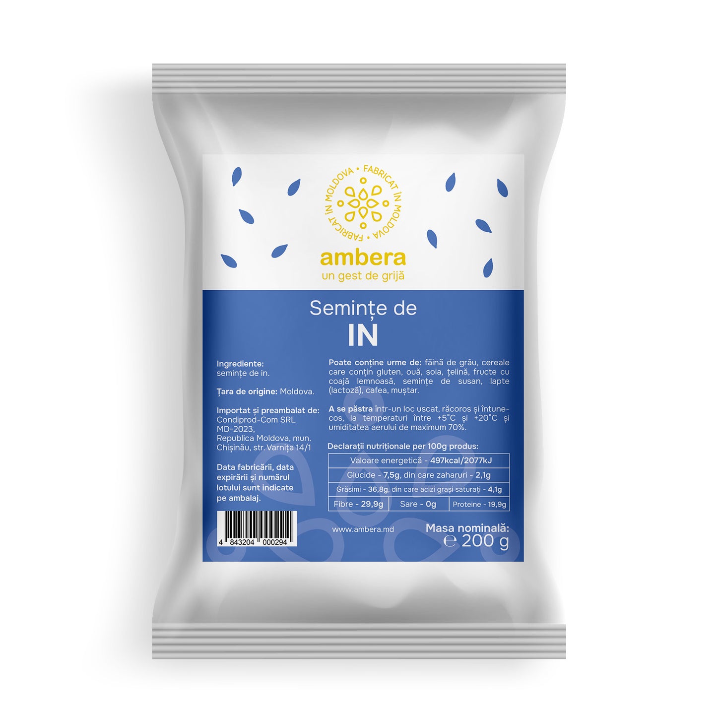 Semințe de in (Linum usitatissimum)