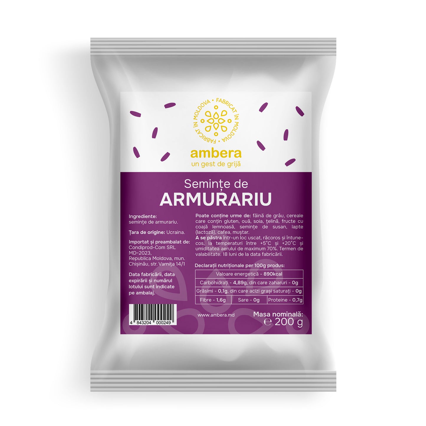 Semințe de Armurariu (Silybum marianum)
(ciulin de lapte)