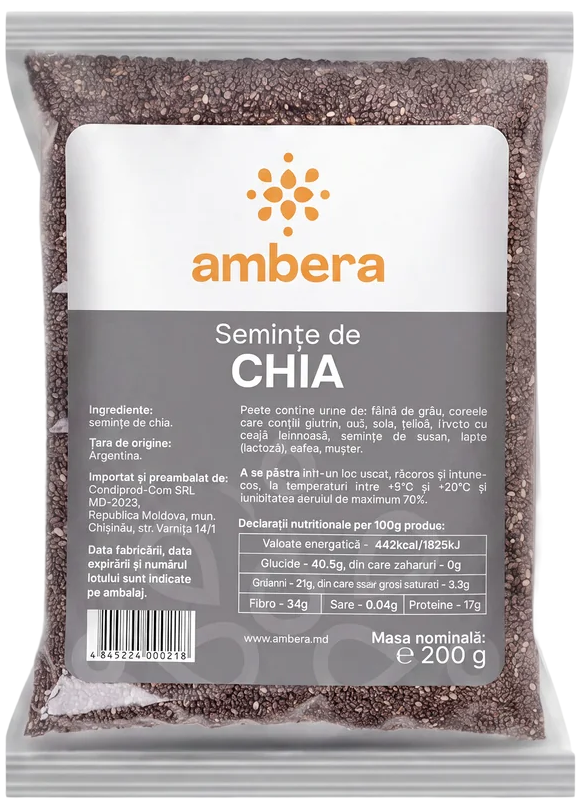 Semințe de chia (Salvia hispanica L.)