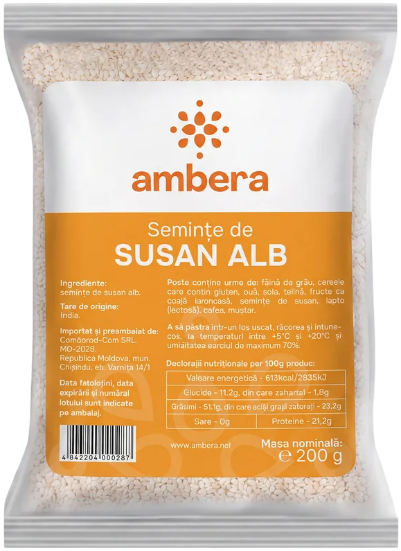 Semințe de susan alb (Sesamum indicum)