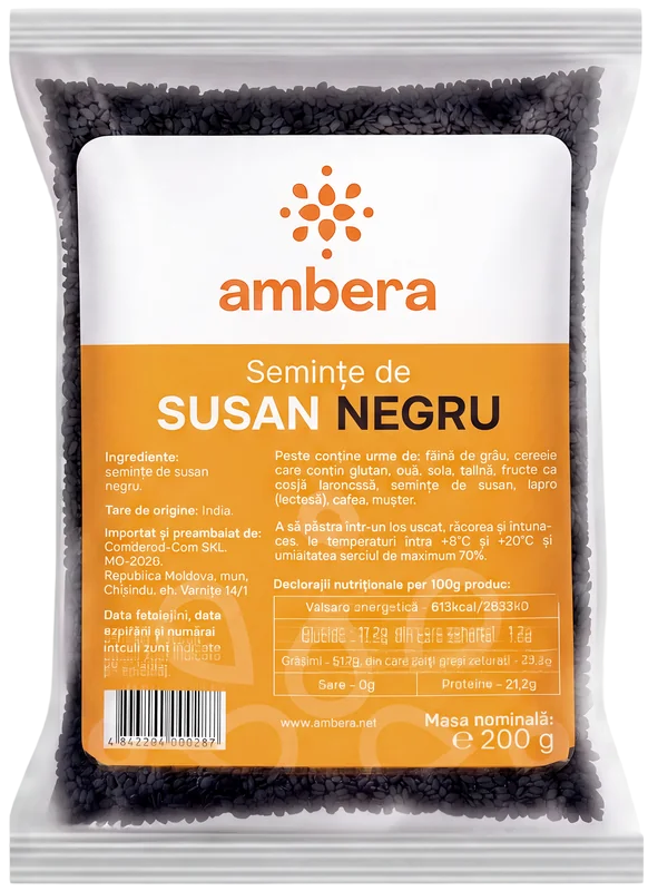 Semințe de susan negru (Sesamum indicum)