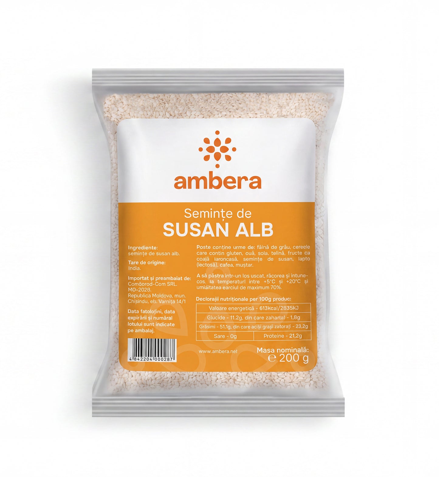 Semințe de susan alb (Sesamum indicum)
