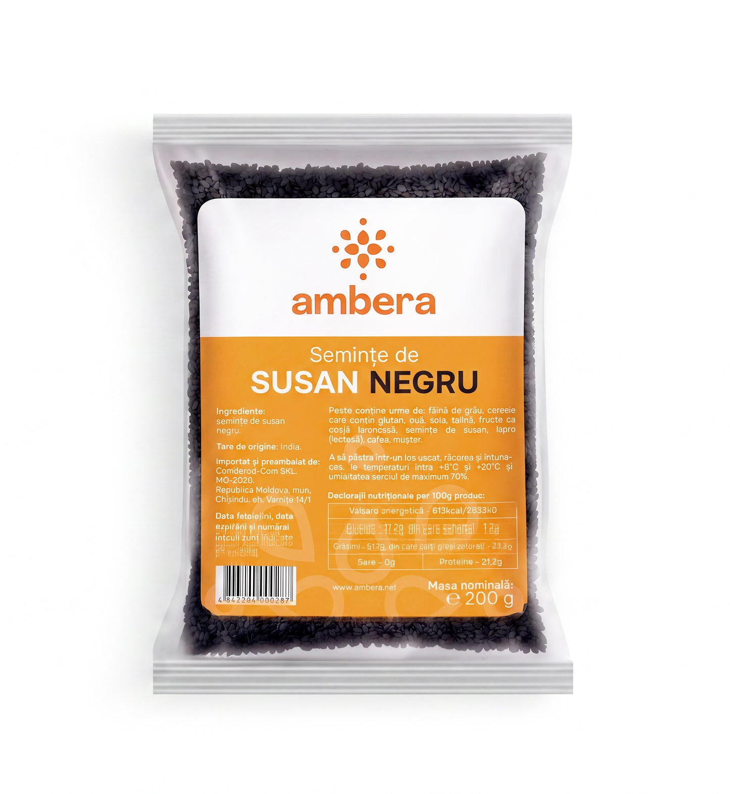 Semințe de susan negru (Sesamum indicum)